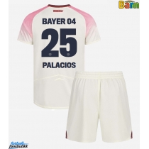 Bayer Leverkusen Exequiel Palacios #25 Bortedraktsett Barn 2025-26 Kortermet (+ Korte bukser)